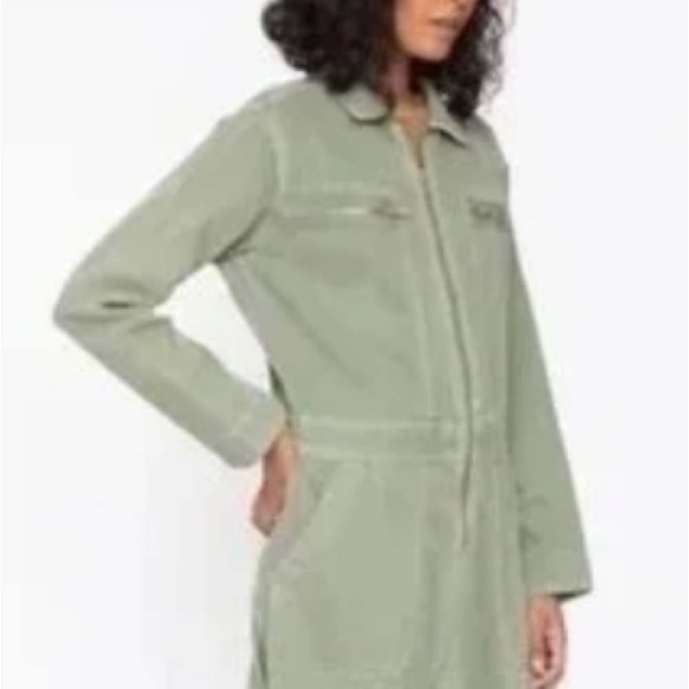 Sandrine Rose xFree People Army Zippers & Pockets Coverall Jumpsuit SzXS or SzS - Picture 5 of 16
